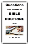 Bible Doctrine #6 - Worksheets