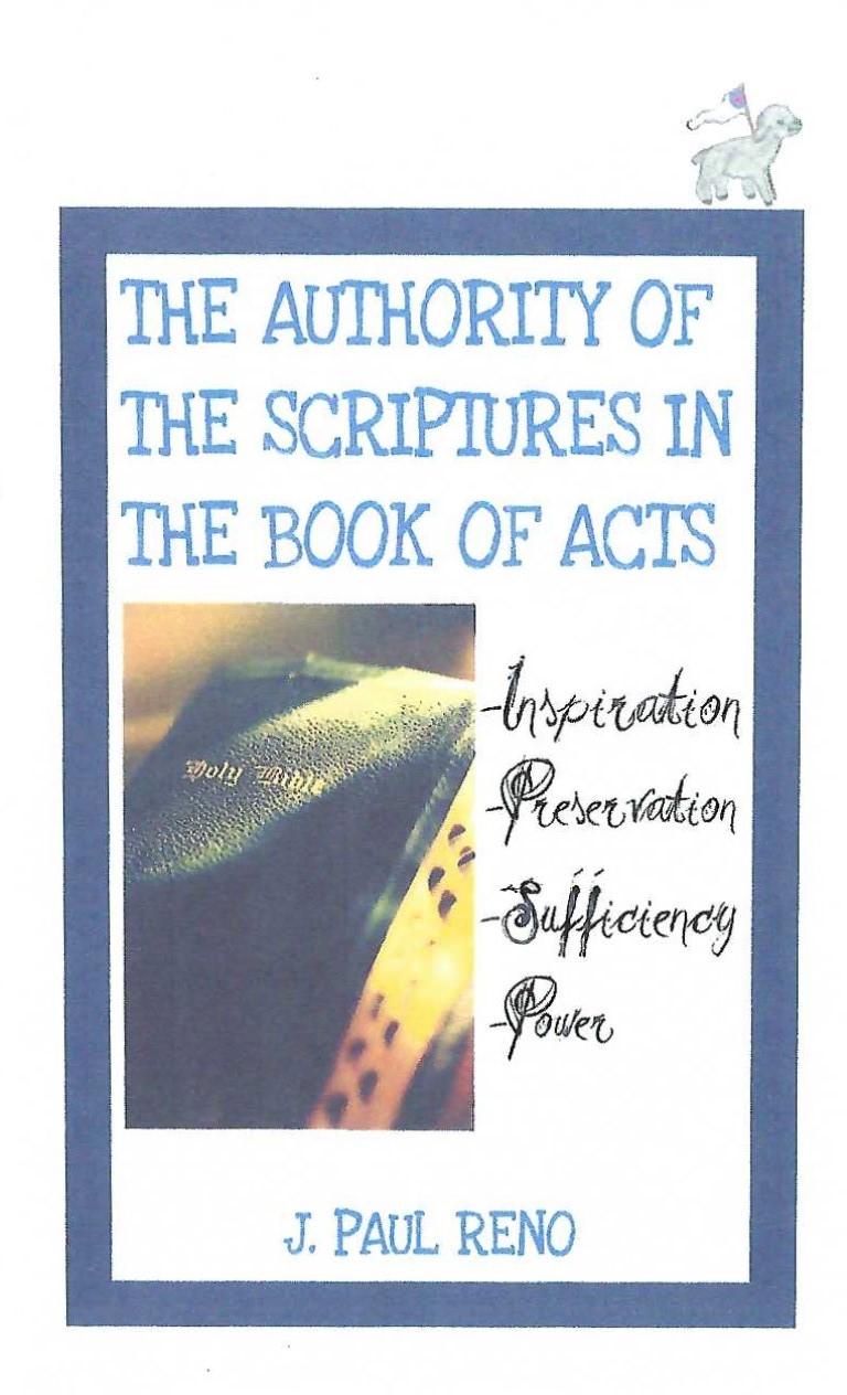 The Authority of the Scriptures in the Book of Acts The Authority of the Scriptures in the Book of Acts