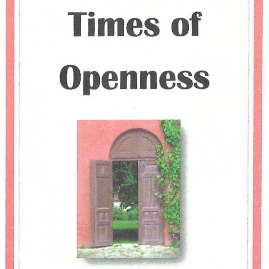 Personal Evangelism-Times of Openness