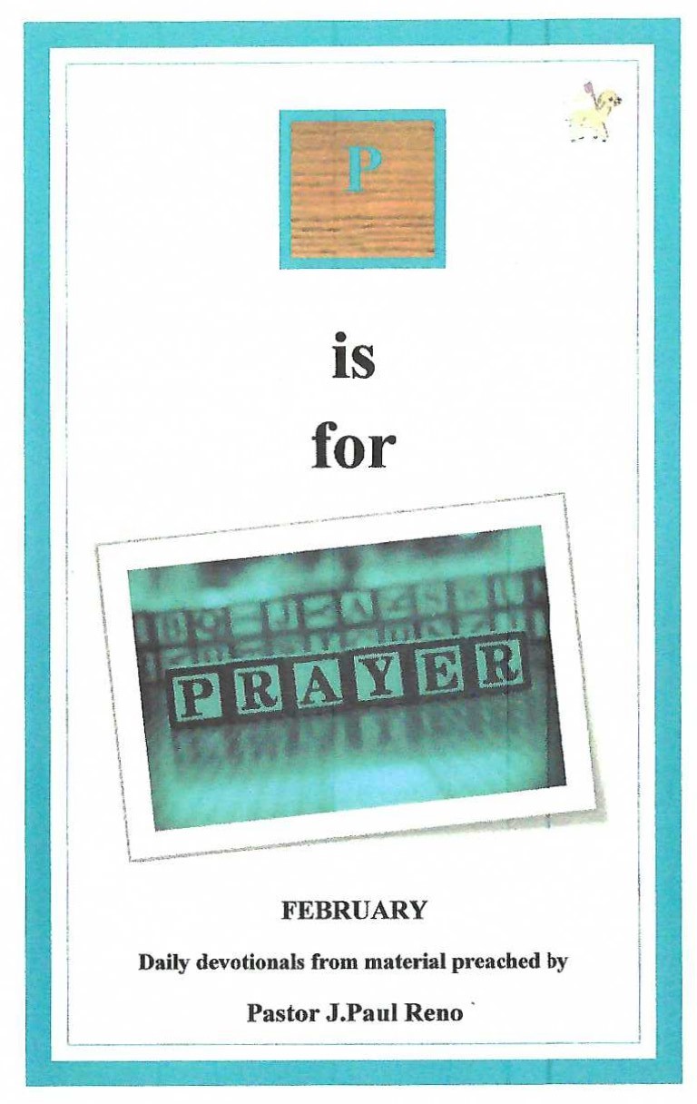 P is for Prayer-February cover P is for Prayer-February