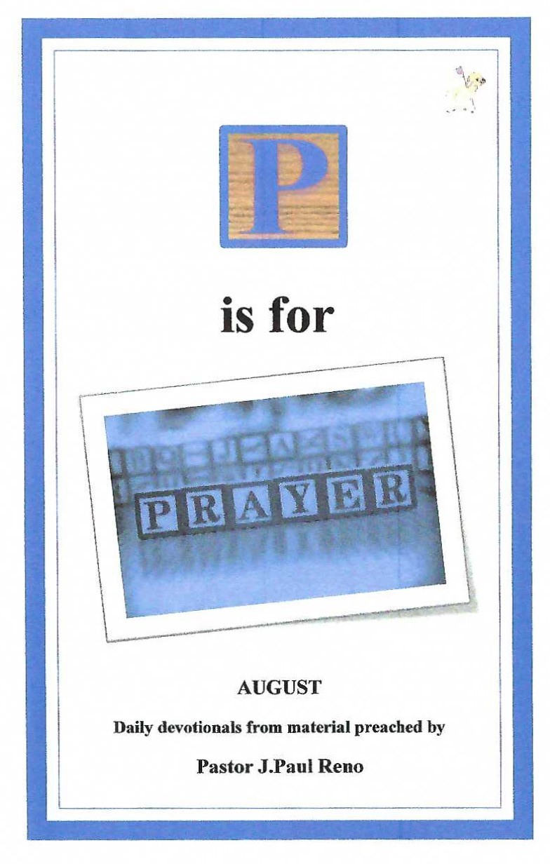 P is for Prayer-August cover P is for Prayer-August