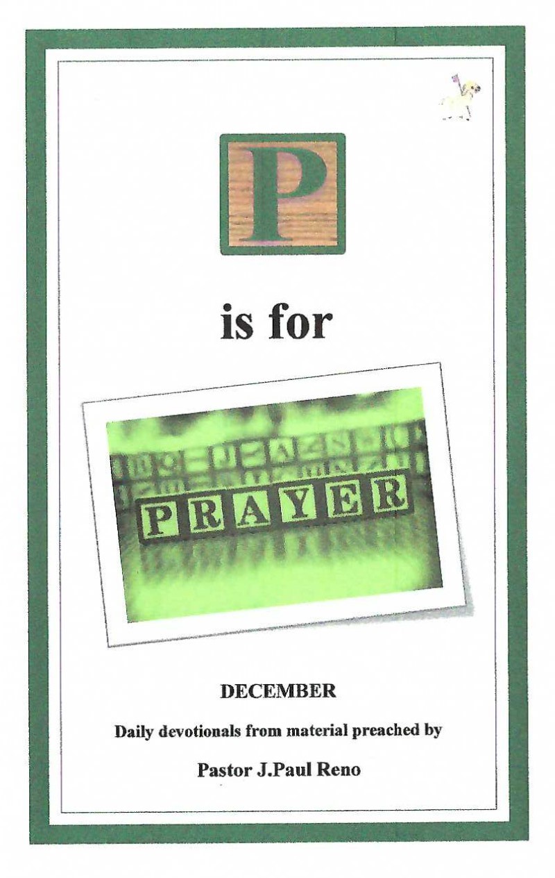 P is for Prayer-December cover P is for Prayer-December