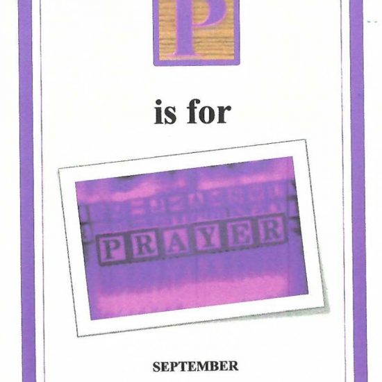 P is for Prayer-September