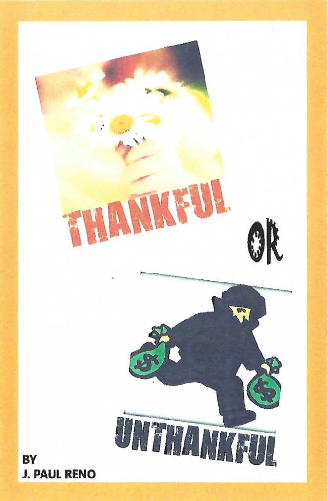 Thankful or Unthankful cover Thankful or Unthankful