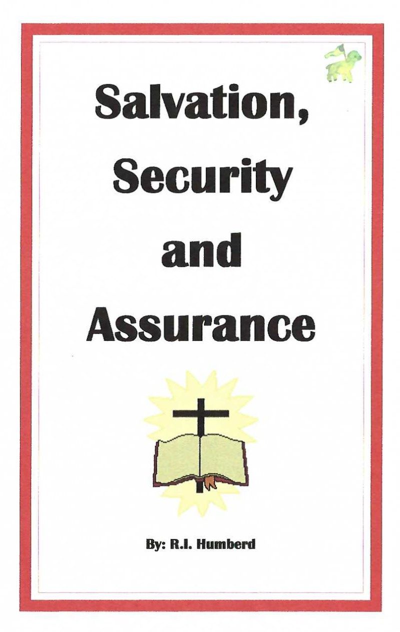 Salvation Security and Assurance cover Salvation, Security, and Assurance
